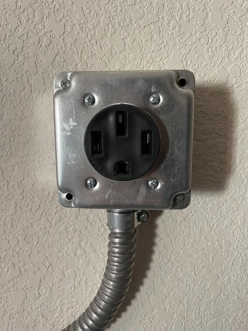 NEMA 14-50 outlet installed for Smart Home Electrical in Payson